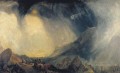 Snow Storm Hannibal and His Army Crossing the Alps landscape Turner